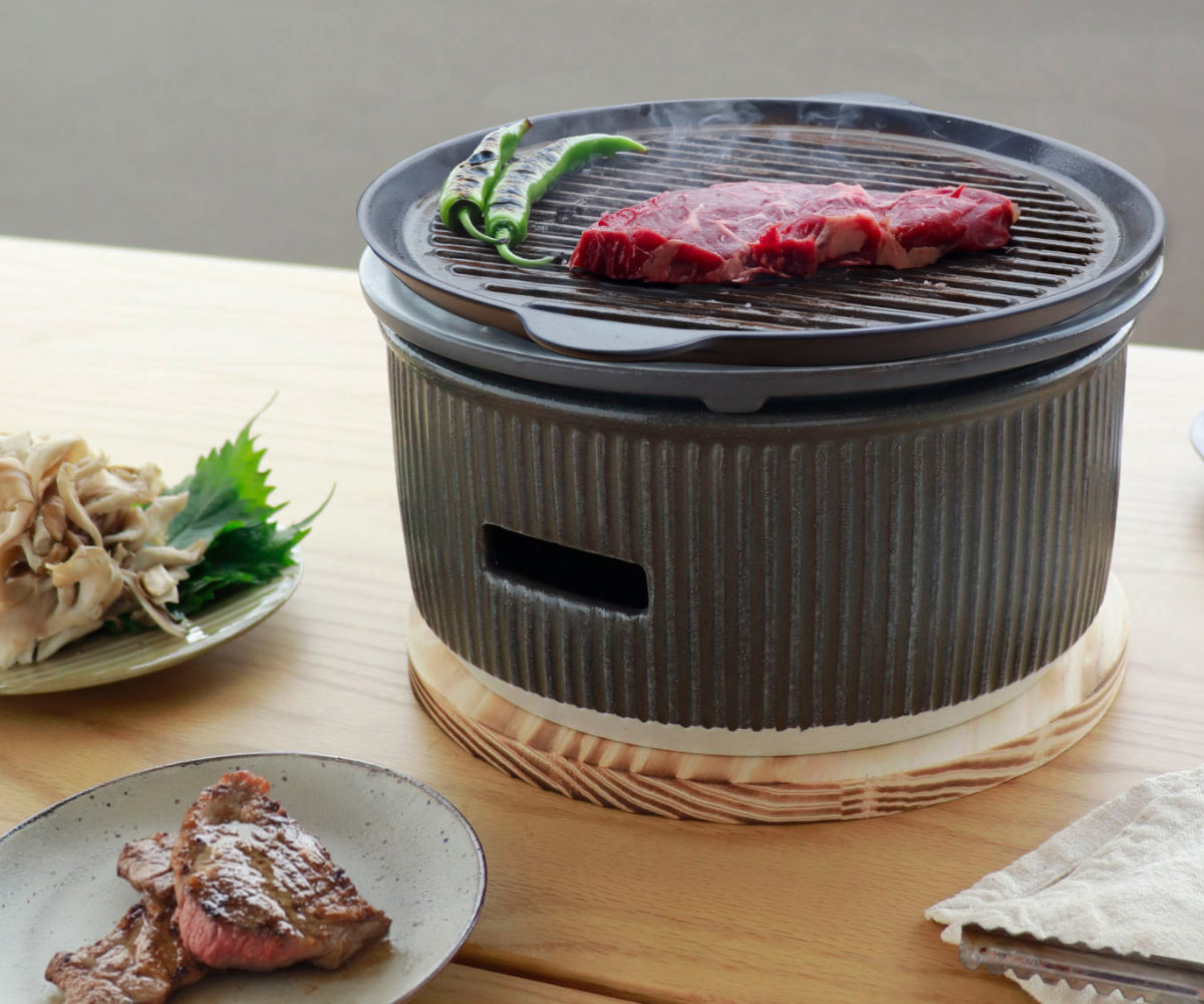 楽天市場】炭焼きグリル 大 陶器 日本製 ロロ The Chef 卓上コンロ
