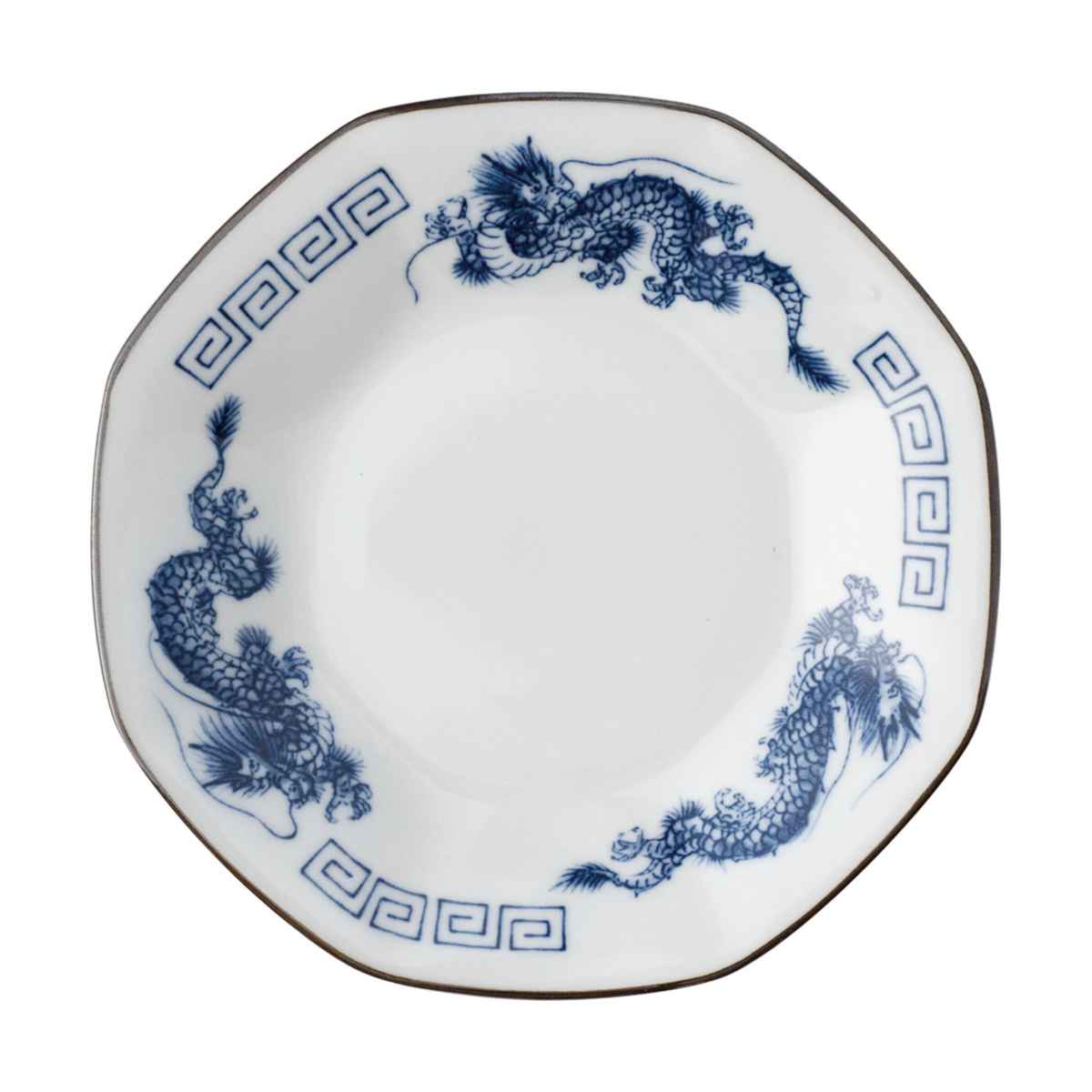 楽天市場】八角皿 プレート 19cm チャーハン皿 レトロ中華 磁器 （ 食