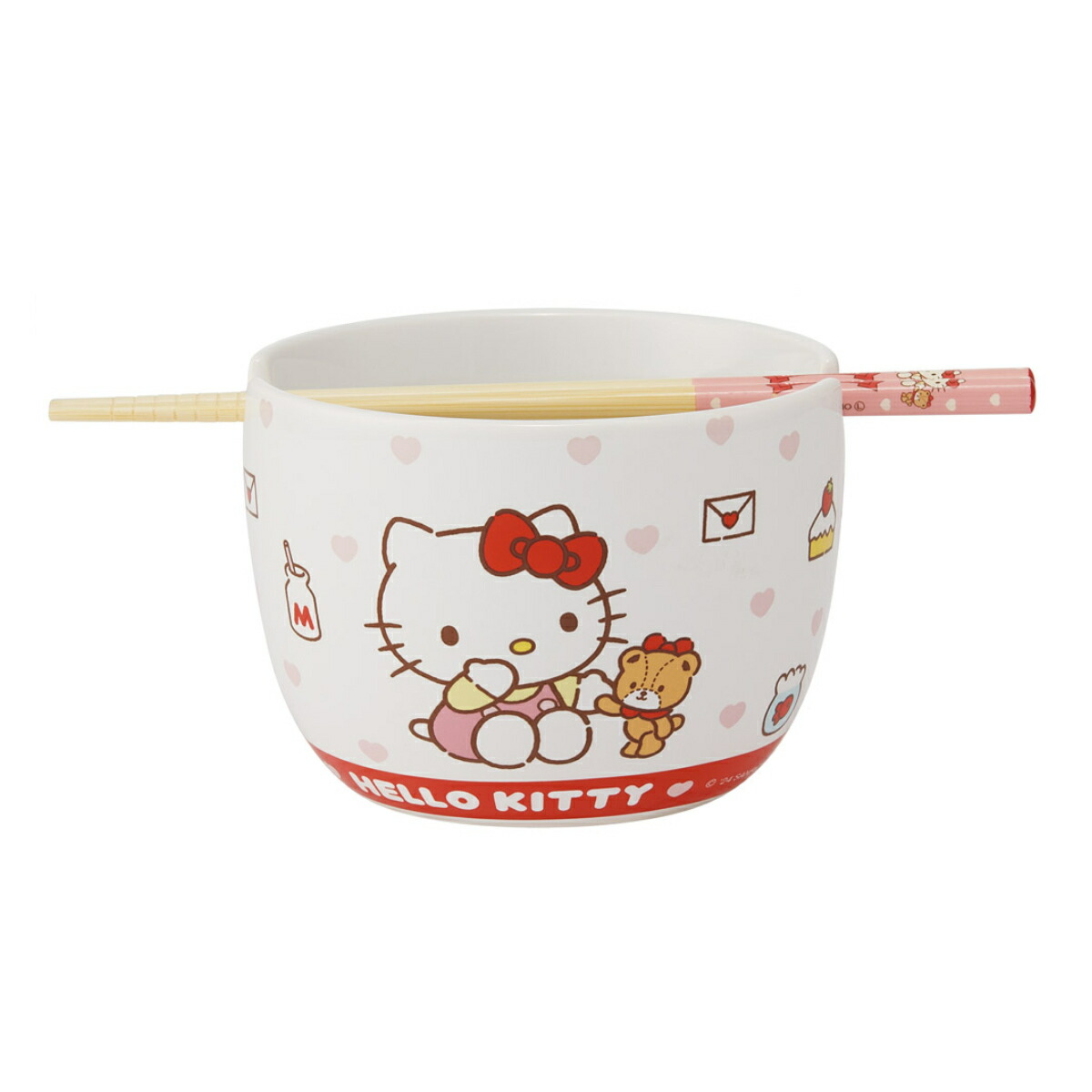 楽天市場】陶器製 ボウル 箸 セット サンリオ （ ハローキティ マイ
