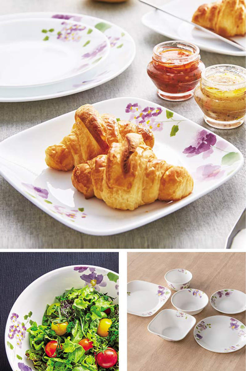 楽天市場】プレート 16.5cm スクエア コレール CORELLE バイオレット