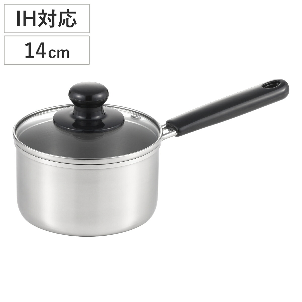 楽天市場】片手鍋 16cm IH対応 クックルックベーシック ステンレス製