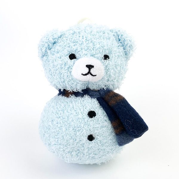 ぬいぐるみ 雪だるまベア 水色 パーフェクトワールド オリジナル