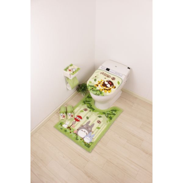となりのトトロ トトロ トイレマット なかま 抗菌防臭 G グリーン 60