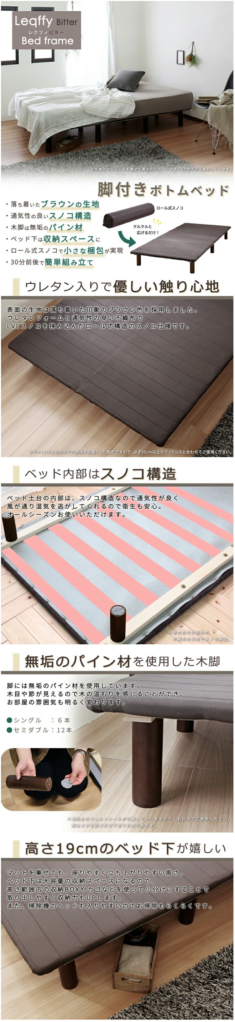 楽天市場】【楽天1位】【フレームのみ】S ベッド シングル Sサイズ