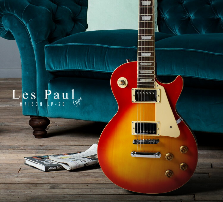 楽天市場】エレキギター 左利き用 Maison レスポールタイプ LP-28LH 7