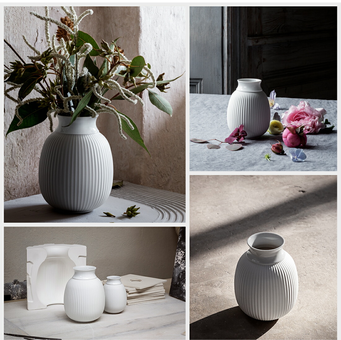 楽天市場】Lyngby Porcelaen Lyngby Curve Vase H12,5cm カーブベース