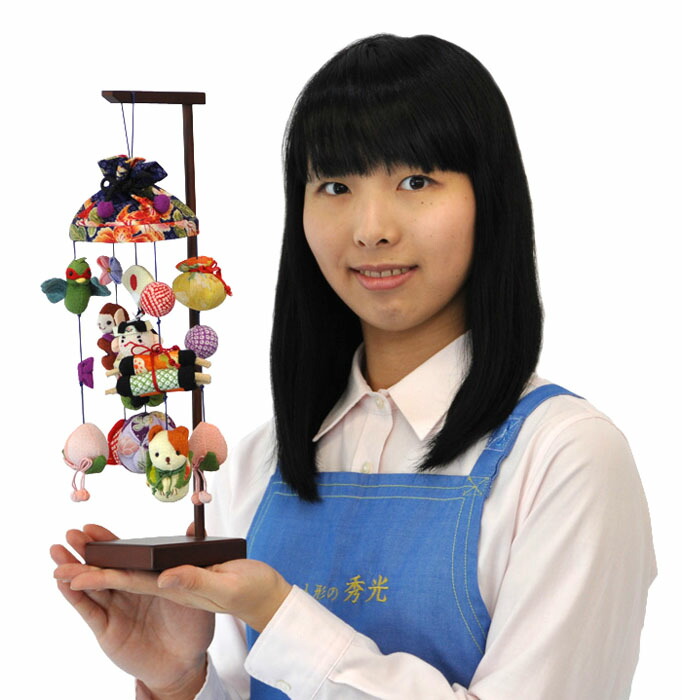 五月人形 コンパクト吊るし飾りセット 桃太郎【P94405】専用スタンド付