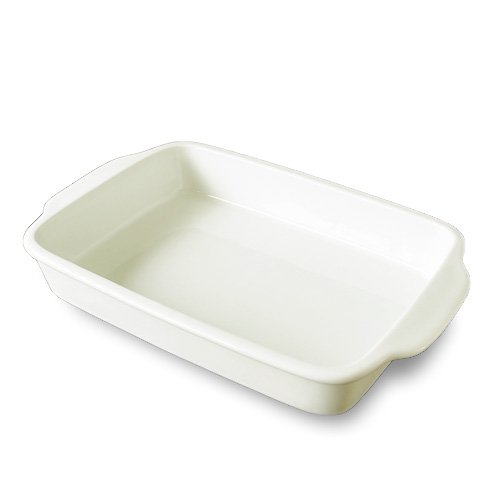楽天市場】31cm 長角 グラタン皿 (持ち手有) 日本製 磁器 白い食器