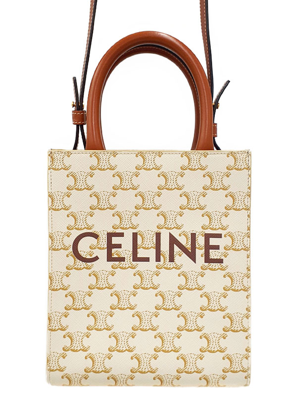 CELINE】セリーヌ『トリオンフ キャンバス ミニ バーティカル カバ
