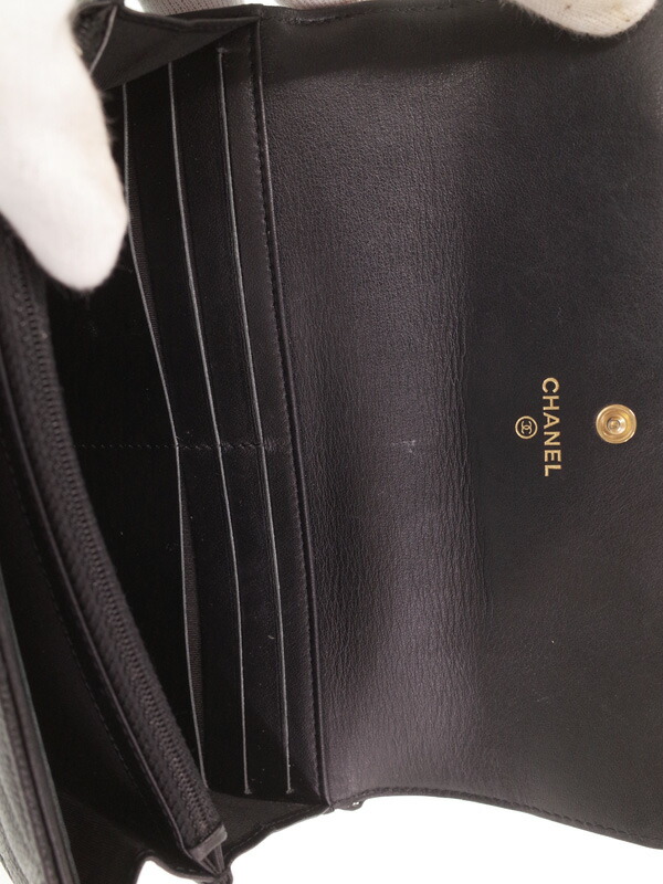 CHANEL】シャネル『CCフィリグリー ココマーク 二つ折り長財布』A84448