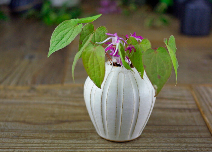 徳利型 一輪挿し 益子焼 フラワーベース 陶器製 花器 花瓶 焼きもの