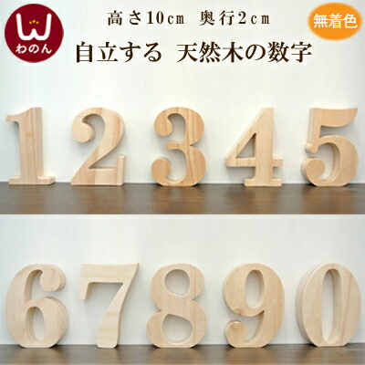 楽天市場】(オブジェ 数字(0-9))オブジェ 数字 木製(木)の小文字