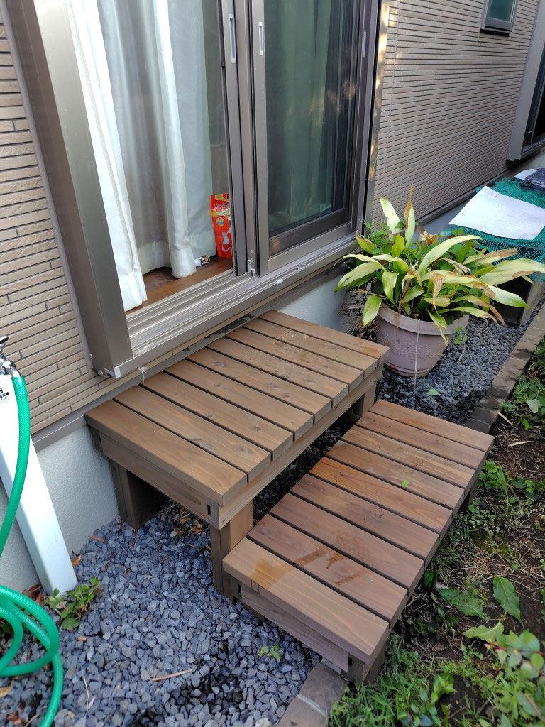 WOODPRO本店】国産杉濡れ縁/縁台 お客様使用例