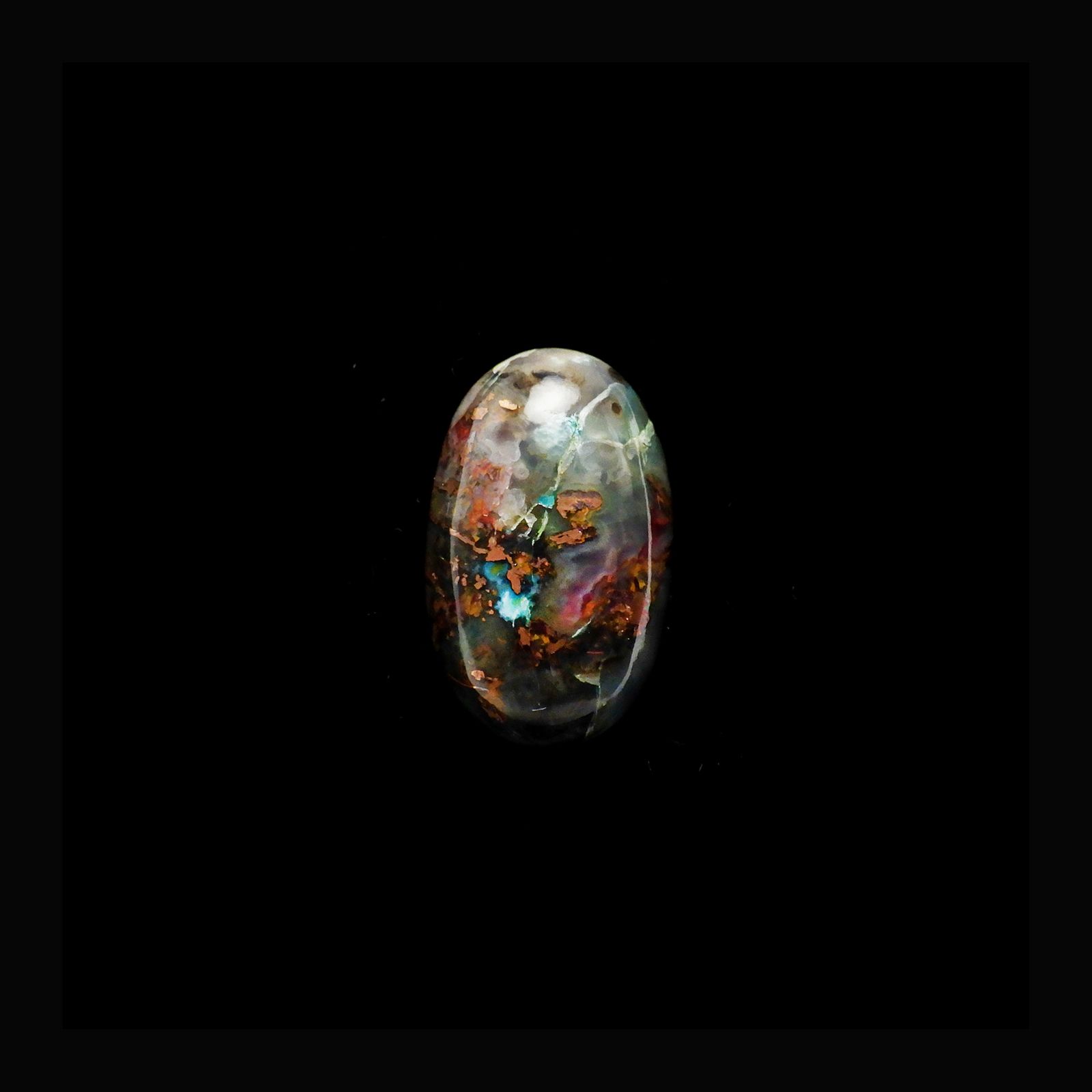 コッパークリソコラインカルセドニー インドネシア産 18.65ct / 21.7