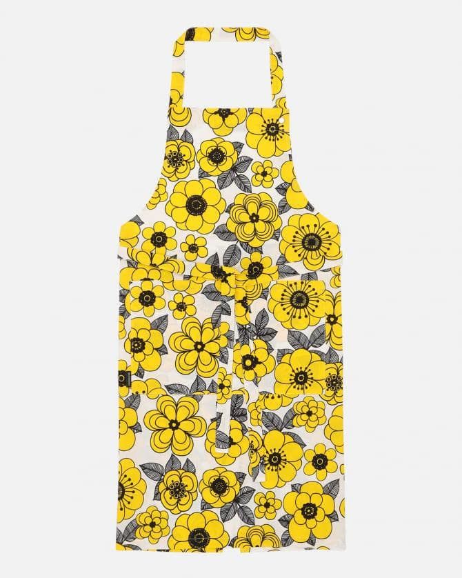 Marimekko - 【限定商品】Kestit / 花柄 / エプロン / イエロー