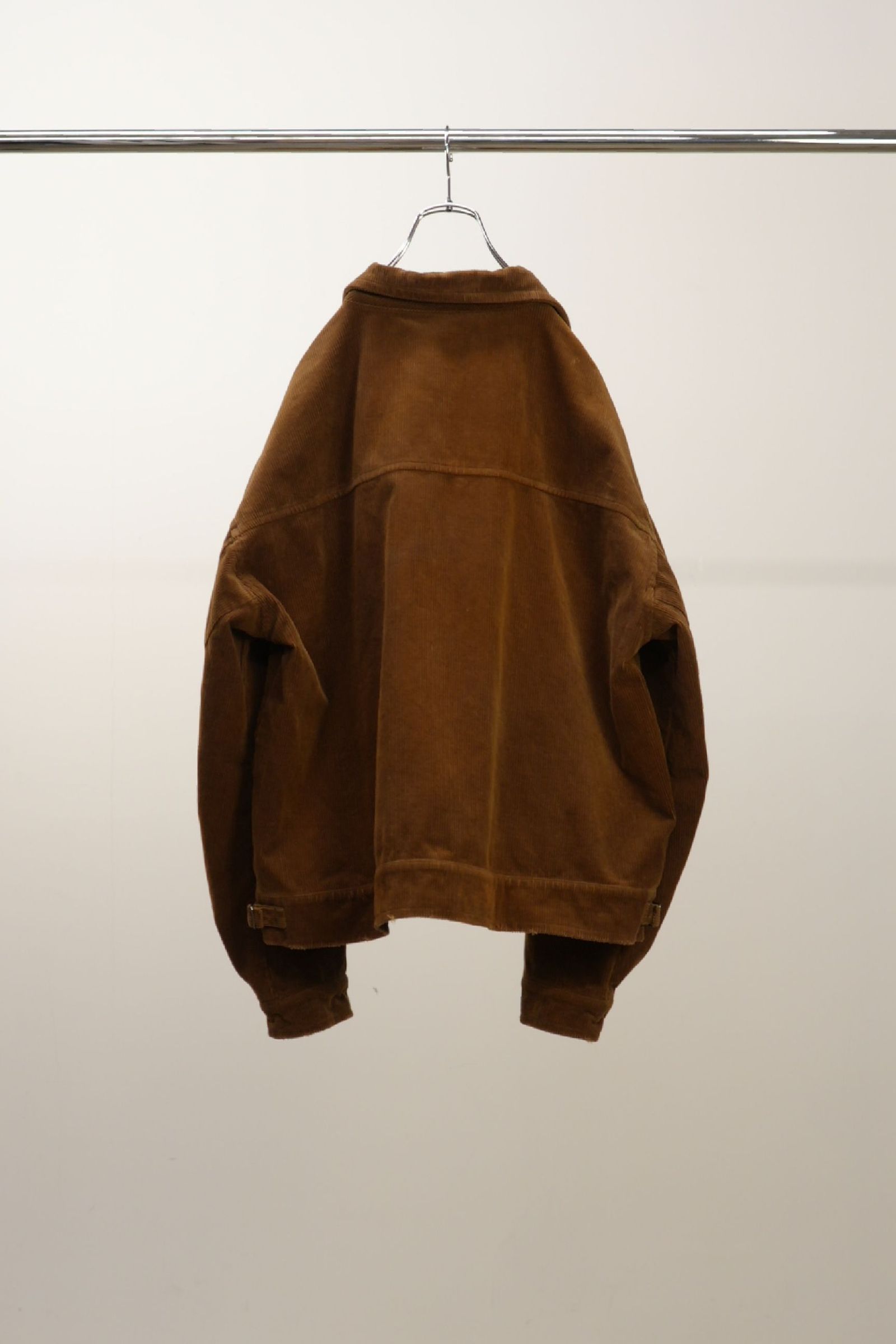 ANCELLM - CORDUROY ZIPUP JACKET | BLACK | コーデュロイジャケット