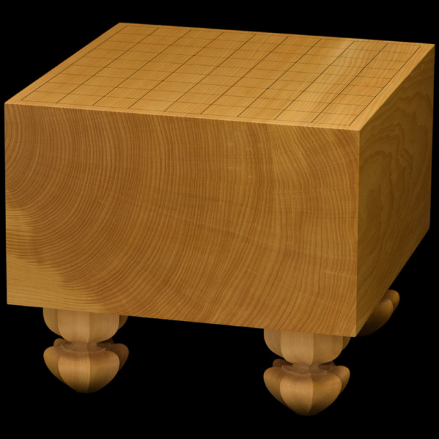 本榧足付将棋盤 6寸（天地柾） sa60037 | 前川榧碁盤店