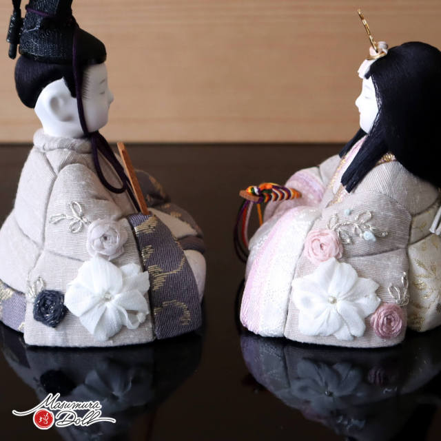 新作 三世・金林真多呂作 正絹 本手刺繍 彩華雛 伝統的工芸品 7号 済美
