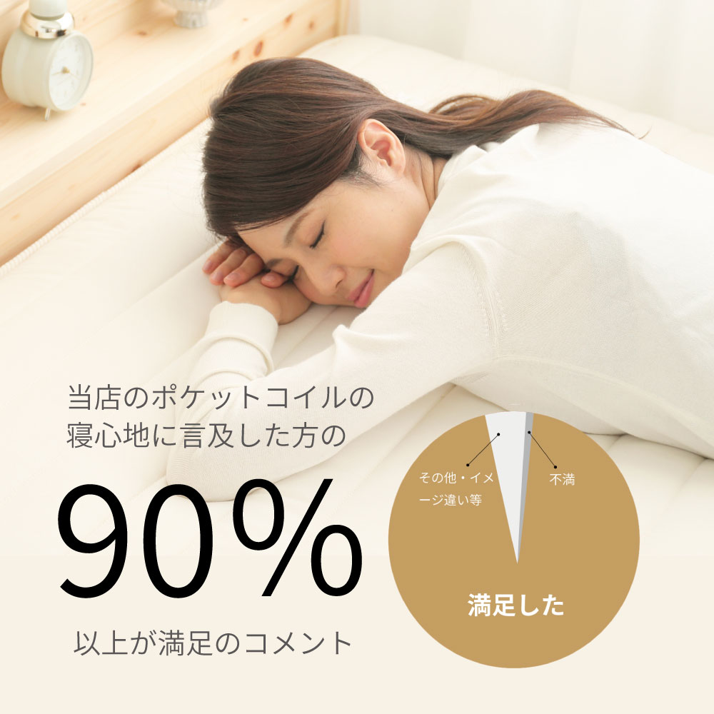 源ベッドハイグレードタイプ 日本製ポケットコイルマットレス 豊富な
