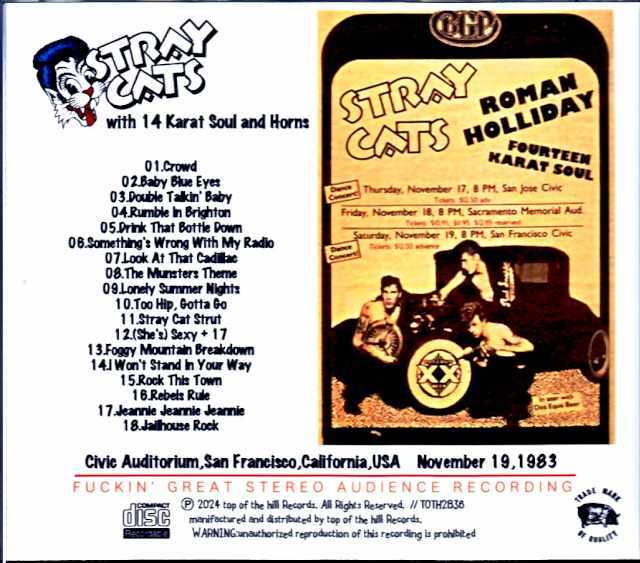 Stray Cats ストレイ・キャッツ/CA,USA 1983