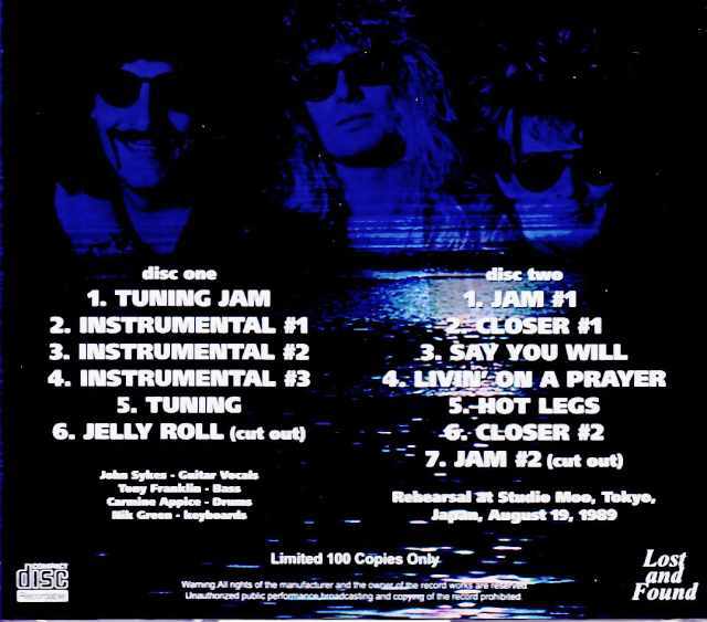 Blue Murder John Sykes ブルー・マーダー ジョン・サイクス/Tokyo
