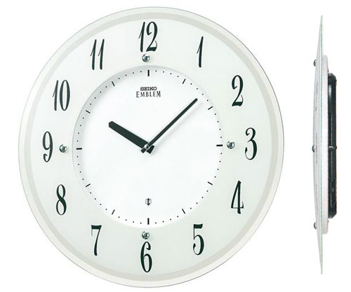 ソーラー電波時計 壁掛け時計 セイコー SEIKO エンブレム EMBLEM