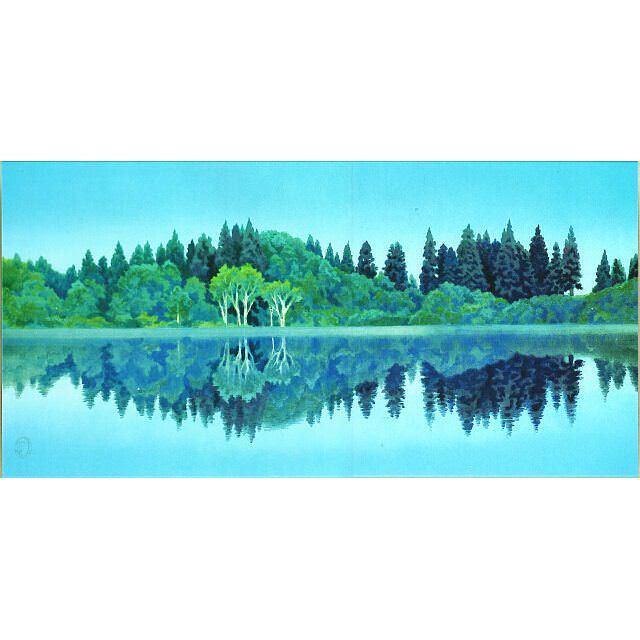 東山魁夷「静映」彩美版プレミアム 複製画 最高級複製画｜絵画販売
