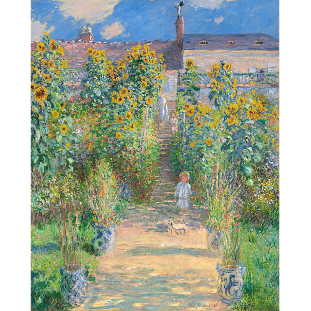 モネ「ヴェトゥイユのモネの庭」彩美版 複製画 美術館承認｜絵画販売