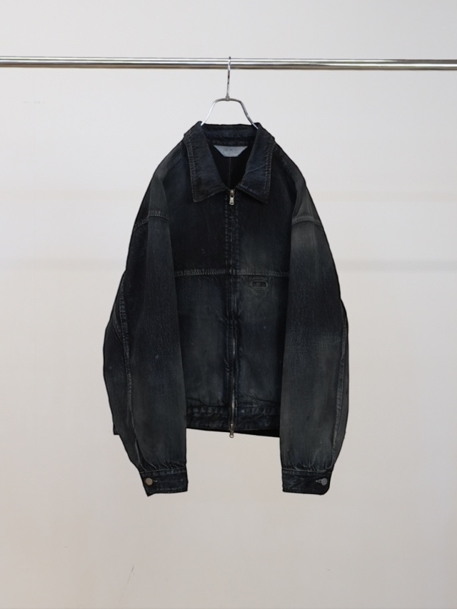 ANCELLM DENIM ZIPUP JACKET BLACK 2026SS 通販ページ octavia