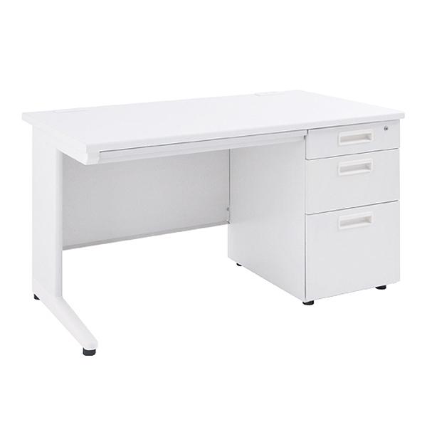 スチール片袖机/KD-127S/幅1200×奥行700×高さ700mm/ニューグレー/KD