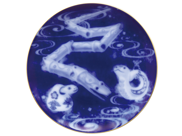 令和7年「巳」 16cm干支飾り皿