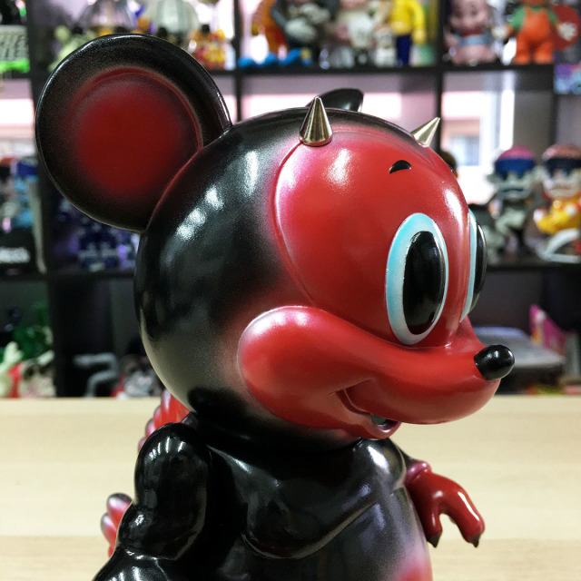 Ron English x BlackBook Toy( ロン・イングリッシュ) Mousezilla Red