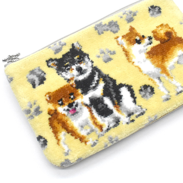 温泉柴犬、ポメラニアン、マルチーズ、パグパネル生地 ハンドメイド