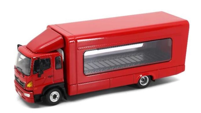 予約]TINY（タイニー）Tiny City 日野 500 屋根付き積載車 レッド ガリバー