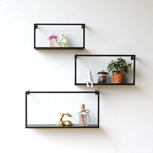 ウォールシェルフ ウォールラック アイアン 壁掛け 棚 壁飾り 飾り棚