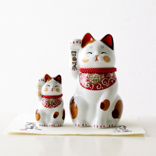 招き猫 おしゃれ 置物 オブジェ 陶磁器 かわいい ネコ インテリア