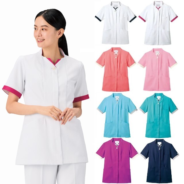 PP302 住商モンブラン ナースウェア ジャケット 女性用 半袖 PHS