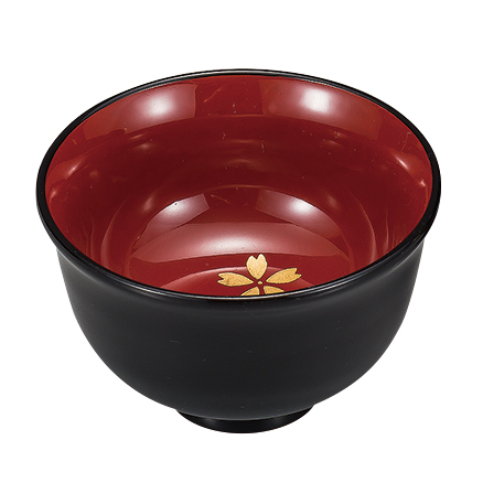 杯洗（盃洗）セット 金魚 朱 木製 漆塗り (製造中止) 漆器の井助