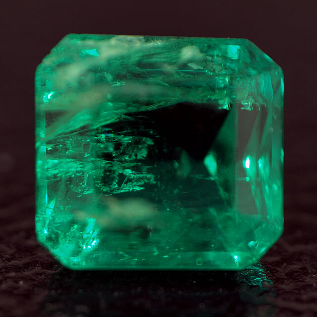 エメラルド ルース(裸石) 0.361ct 日本彩珠宝石研究所ミニ鑑別書付