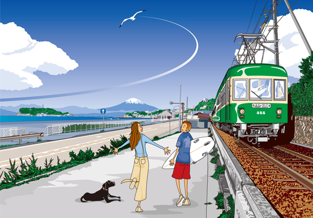 額装ジクレーイラスト「muito bom」