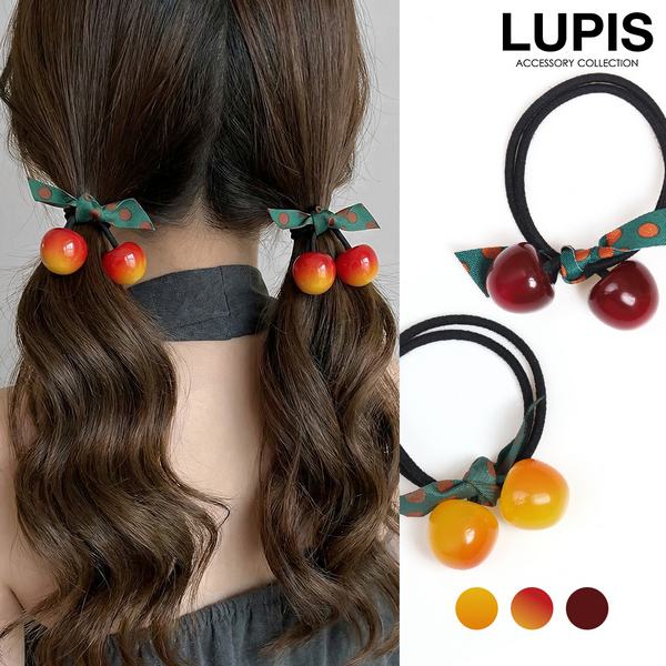 さくらんぼヘアゴム - ヘアアクセサリーを激安で通販販売 | プチプラ