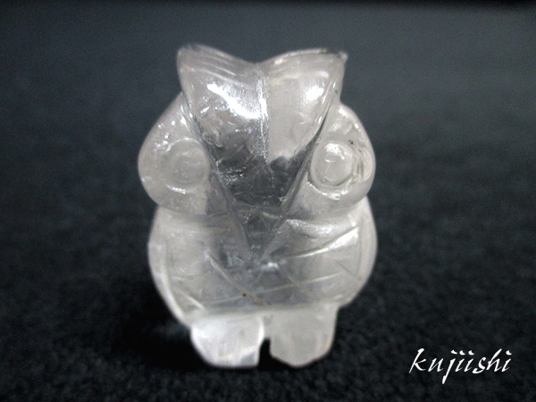 天然水晶 フクロウ 彫刻 開運 風水 【鬮石（くじいし） kujiishi】