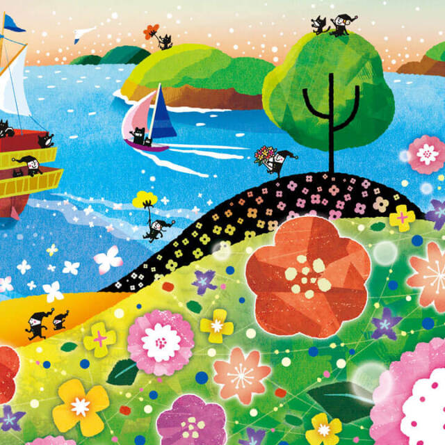 小さいサイズの絵画 「輝きの朝」 (ヒヂリンゴ・聖) | 絵画通販KAWAII