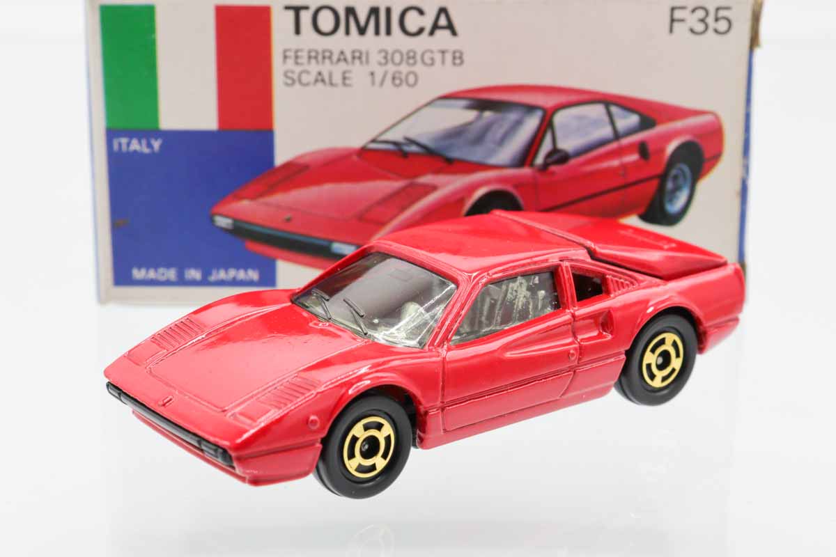 ミニカーショップ ケンボックス トミカ 青箱☆F35☆フェラーリ308GTB