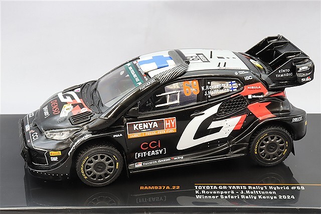 イクソ 1/43 トヨタ GR ヤリス ラリー1 HV 2024 サファリ ラリー