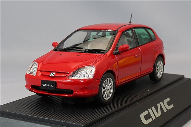 エブロ 1/43 ホンダ シビック 7代目 EU型 レッド