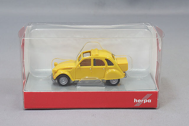 ヘルパ 1/87 シトロエン 2CV mit Queue イエロー