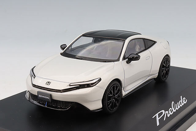 ホビージャパン 1/43 ホンダ プレリュード 2025 ホワイト/ブラックルーフ