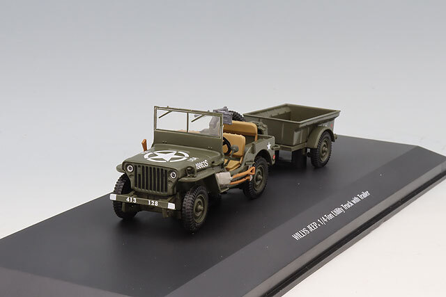 Militaria 1/43 ウィリス ジープ 1/4トン アメリカ軍 ユーティリティ