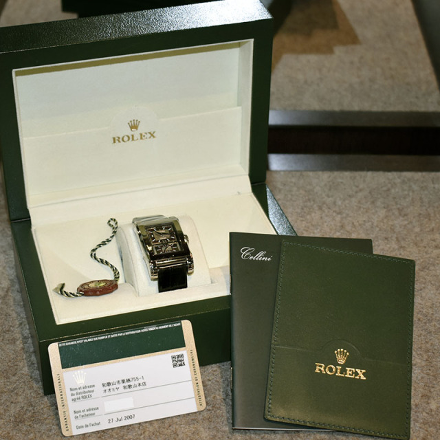 ロレックス ROLEX チェリーニ プリンス 5443/9 K18WG 手巻き バック